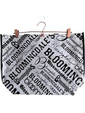 Bloomingdale’s Reusable Plastic Tote Bag Script Logo